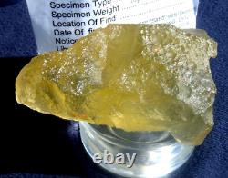 Libyan Desert Glass Meteorite Tektite impact specimen(805 crt)Super Gem AAAA+