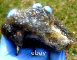 Libyan Desert Glass Meteorite Tektite impact specimen(805 crt)very Dark Black