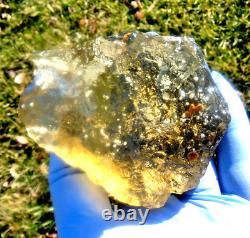 Libyan Desert Glass Meteorite Tektite impact specimen(810 crt)Cristobalite incl