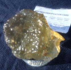 Libyan Desert Glass Meteorite Tektite impact specimen(810 crt)Cristobalite incl