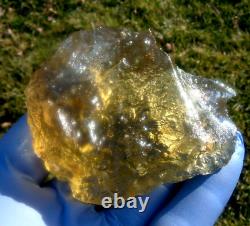 Libyan Desert Glass Meteorite Tektite impact specimen(810 crt)Cristobalite incl