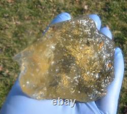 Libyan Desert Glass Meteorite Tektite impact specimen(810 crt)Cristobalite incl