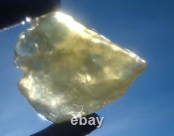 Libyan Desert Glass Meteorite Tektite impact specimen(815 crt)Heart shape Gem A