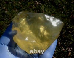 Libyan Desert Glass Meteorite Tektite impact specimen(815 crt)Heart shape Gem A