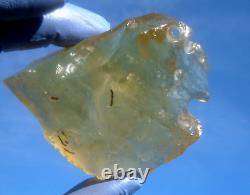 Libyan Desert Glass Meteorite Tektite impact specimen(815 crt)Heart shape Gem A