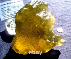 Libyan Desert Glass Meteorite Tektite impact specimen(8175 ct)Dimples Huge Gem