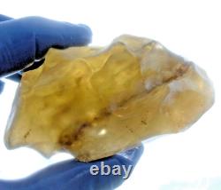 Libyan Desert Glass Meteorite Tektite impact specimen(820 ct) Dark Black inside