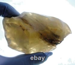 Libyan Desert Glass Meteorite Tektite impact specimen(820 ct) Dark Black inside