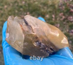 Libyan Desert Glass Meteorite Tektite impact specimen(820 ct) Dark Black inside