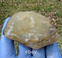 Libyan Desert Glass Meteorite Tektite impact specimen(820 ct) Dark Black inside