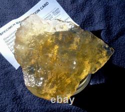 Libyan Desert Glass Meteorite Tektite impact specimen(850 ct)#1 of its kind AAA