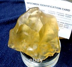 Libyan Desert Glass Meteorite Tektite impact specimen(850 ct)Soft Top Gem AAAAA