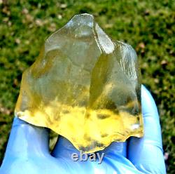 Libyan Desert Glass Meteorite Tektite impact specimen(850 ct)Soft Top Gem AAAAA