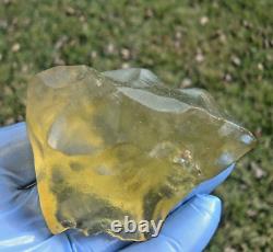 Libyan Desert Glass Meteorite Tektite impact specimen(850 ct)Soft Top Gem AAAAA