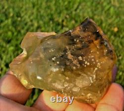 Libyan Desert Glass Meteorite Tektite impact specimen(865 crt)dimples Real Gem