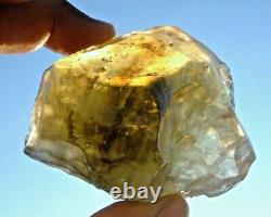 Libyan Desert Glass Meteorite Tektite impact specimen(865 crt)dimples Real Gem