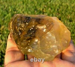 Libyan Desert Glass Meteorite Tektite impact specimen(865 crt)dimples Real Gem