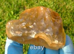 Libyan Desert Glass Meteorite Tektite impact specimen(875 crt)Dimples Gem AA+