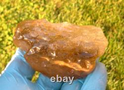 Libyan Desert Glass Meteorite Tektite impact specimen(875 crt)Dimples Gem AA+