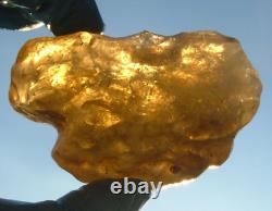 Libyan Desert Glass Meteorite Tektite impact specimen(875 crt)Dimples Gem AA+