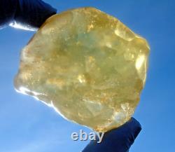 Libyan Desert Glass Meteorite Tektite impact specimen(900 crt) Dimples Gem AAAA