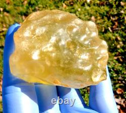 Libyan Desert Glass Meteorite Tektite impact specimen(900 crt) Dimples Gem AAAA