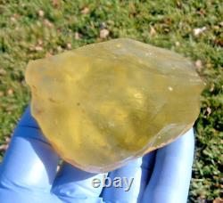 Libyan Desert Glass Meteorite Tektite impact specimen(900 crt) Dimples Gem AAAA