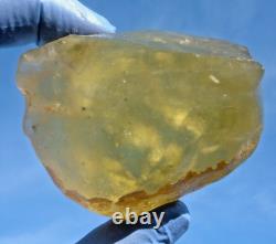 Libyan Desert Glass Meteorite Tektite impact specimen(900 crt) Dimples Gem AAAA