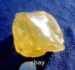 Libyan Desert Glass Meteorite Tektite impact specimen(900 crt) Dimples Gem AAAA