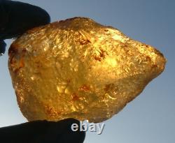 Libyan Desert Glass Meteorite Tektite impact specimen(900 crt)Dimples Gem AA+