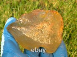 Libyan Desert Glass Meteorite Tektite impact specimen(900 crt)Dimples Gem AA+