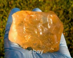 Libyan Desert Glass Meteorite Tektite impact specimen(900 crt)Super Gem AAAA+