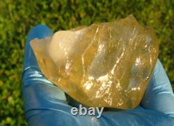 Libyan Desert Glass Meteorite Tektite impact specimen(900 crt)Super Gem AAAA+