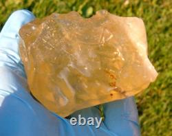 Libyan Desert Glass Meteorite Tektite impact specimen(900 crt)Super Gem AAAA+