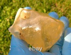 Libyan Desert Glass Meteorite Tektite impact specimen(900 crt)Super Gem AAAA+