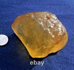 Libyan Desert Glass Meteorite Tektite impact specimen(920 crt) Big natural Hole