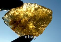 Libyan Desert Glass Meteorite Tektite impact specimen(920 crt)Dimples Gem AAAA