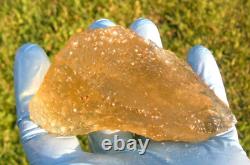 Libyan Desert Glass Meteorite Tektite impact specimen(920 crt)Dimples Gem AAAA