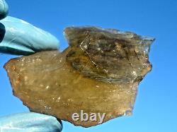 Libyan Desert Glass Meteorite Tektite impact specimen(925 crt)Dark insider Gem