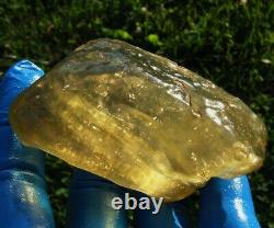 Libyan Desert Glass Meteorite Tektite impact specimen(925 crt) Top Quality A5