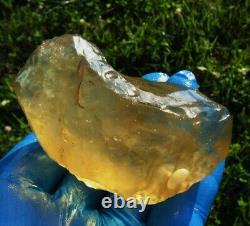 Libyan Desert Glass Meteorite Tektite impact specimen(925 crt) Top Quality A5