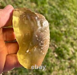 Libyan Desert Glass Meteorite Tektite impact specimen(925 crt) Top Quality A5