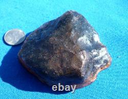 Libyan Desert Glass Meteorite Tektite impact specimen(930 crt)Dark Black Gem A