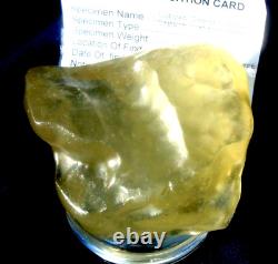 Libyan Desert Glass Meteorite Tektite impact specimen(950 ct) Dimples Gem AAAA+