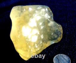 Libyan Desert Glass Meteorite Tektite impact specimen(950 ct) Dimples Gem AAAA+