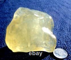 Libyan Desert Glass Meteorite Tektite impact specimen(950 ct) Dimples Gem AAAA+