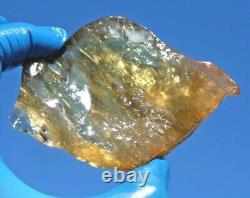 Libyan Desert Glass Meteorite Tektite impact specimen(955 crt) Very rare orange