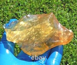 Libyan Desert Glass Meteorite Tektite impact specimen(955 crt) Very rare orange