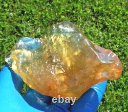 Libyan Desert Glass Meteorite Tektite impact specimen(955 crt) Very rare orange