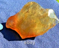 Libyan Desert Glass Meteorite Tektite impact specimen(955 crt) Very rare orange